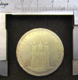 10 Deutsche Mark - 800 JAHRE HAFEN UND HAMBURG - Uncirculated