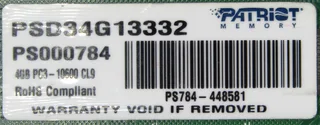 4gb Ddr3 Patriot Ram Module