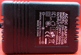 12V 600mA AC/DC Power Supply OH-48031DB