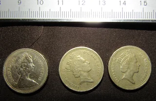 One Pound x 3 - various years