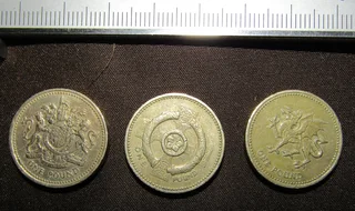 One Pound x 3 - various years