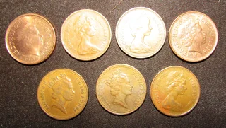 One Penny x 7 - various years