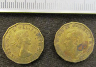 Three Pence x 2 - various years