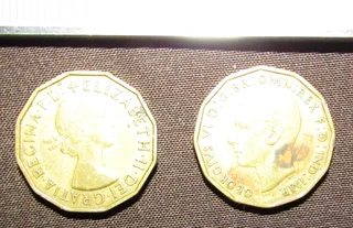 Three Pence x 2 - various years
