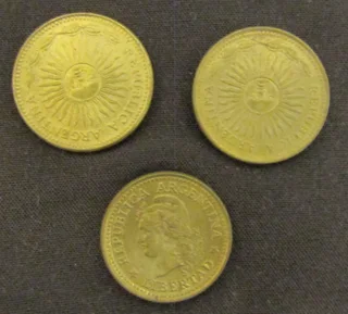 Assorted Argentinian Coins x 3