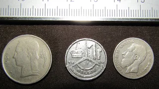 Assorted Belgian Coins x 3