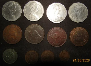 Assorted Australian Coins x 12