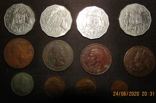 Assorted Australian Coins x 12