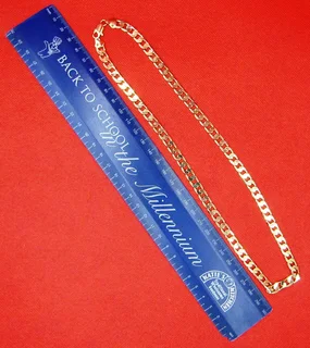 Golden Chain Link Necklace - 33g