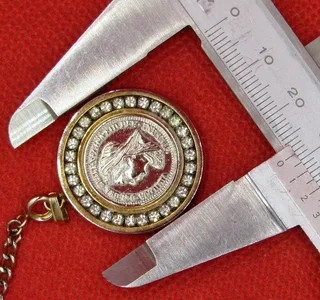 Commemorative Queen Victoria Pendant with Diamante