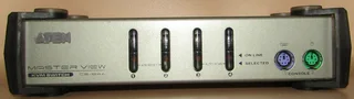 ATEN Master View CS-84A 4-Port PS/2 VGA KVM Switch with 3 x KVM Cables