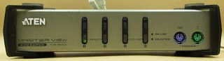 ATEN Master View CS-84A 4-Port PS/2 VGA KVM Switch with 3 x KVM Cables