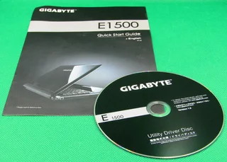 Gigabyte E1500 Quick Start Guide & Utility Driver Disk