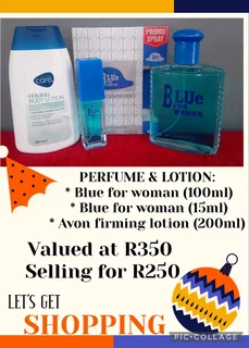 Woman&#39;s perfume and lotion combo