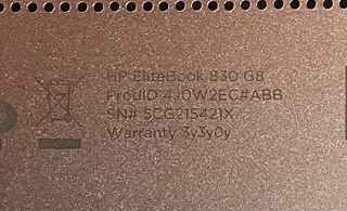 HP Elitebook 830 G8 13.3-inch FHD Laptop - Intel Core i5-1135G7 512GB SSD 8GB RAM Win 11 Pro