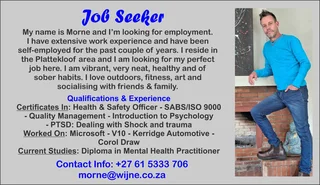 Job Seeker / Admin / OHS / Customer Service