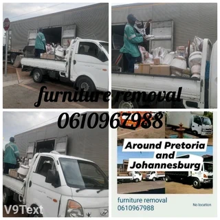 Furniture removal and bakkie for hire