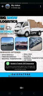 Furniture removal and bakkie for hire 0610967988
