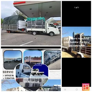 Furniture removal and bakkie for hire 0610967988
