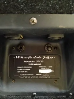 Set of 2 Wharfedale Pro LIX-C15 15&#34; it&#39;s available, no time wasters. Please read description