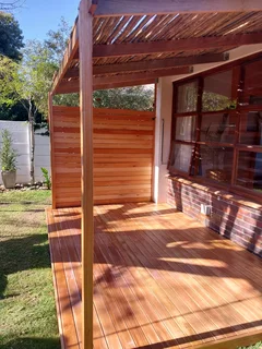 Hardwood decking and finishing carpentry