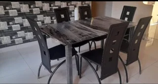 Dining table and chairs