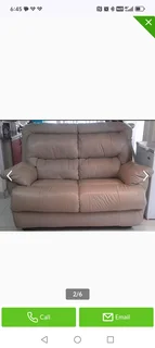 Leather lounge suite