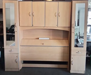 Bridge headboard and storage unit