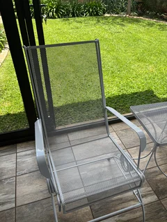 Garden chairs and side table