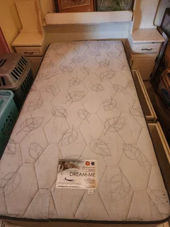 Single Bed with 2 Storage Drawers, Headboard &#43; 2 Bedside Tables