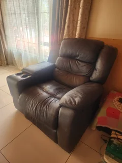 Single Leather Recliner