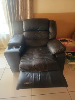 Single Leather Recliner