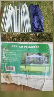 Gazebo 3 x 2.4M (needs new joining clips)