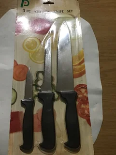 Knife set 3 pieces stainless