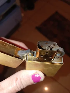 Vintage Brushed Brass Zippo