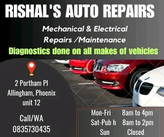 Mechanical and electrical repairs done on all makes of vehicles