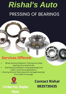 Pressing of all types of  bearings