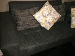 Grey l shape couch