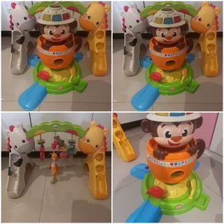 Fisher price Baby gym and Hide N Spin Monkey Toy