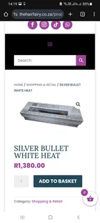 Silver Bullet Titanium White Heat Gold Max Wide Plate hair Straightener 38mm