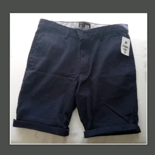 NEW: Men's Size 30 Cotton Chino Shorts (Navy Colour, Mr Price)