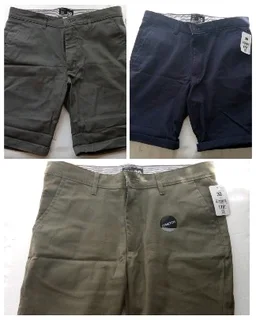 NEW: 3 Pack Men&#39;s Size 30 Cotton Chino Shorts (Mr Price)