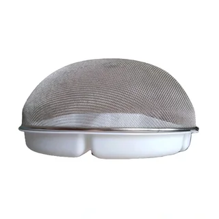 8 Compartment Snack / Veggie / Fruit Serving Container &#43; Large 34 cm Metal Mesh Food Cover