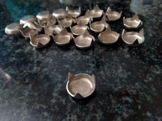 Easy Glide Domed knock In Metal Furniture Pads (22 Count)