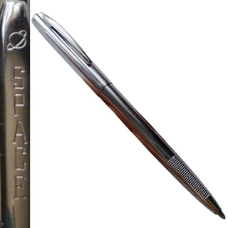 Unique Fisher Space Pen &#34;La Nuit de la Glisse&#34; Chrome Plated Cap-O-Matic
