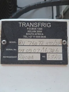 TRANSFRIG KV 760 380 V/24 VOLT REFRIGERATION UNIT