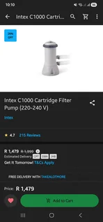 Intex C1000 Pool Pump