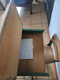 Vintage school bench