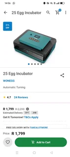 25 Egg Incubator. Used for 1 month.
