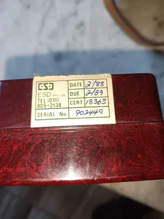 Vintage Red Bakelite Megger